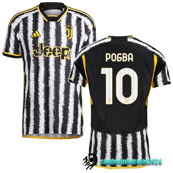 Replicas NO.10 Pogba Tailandia Casa Jugadores Camiseta Juventus 2023 2024 Amarillo Negro