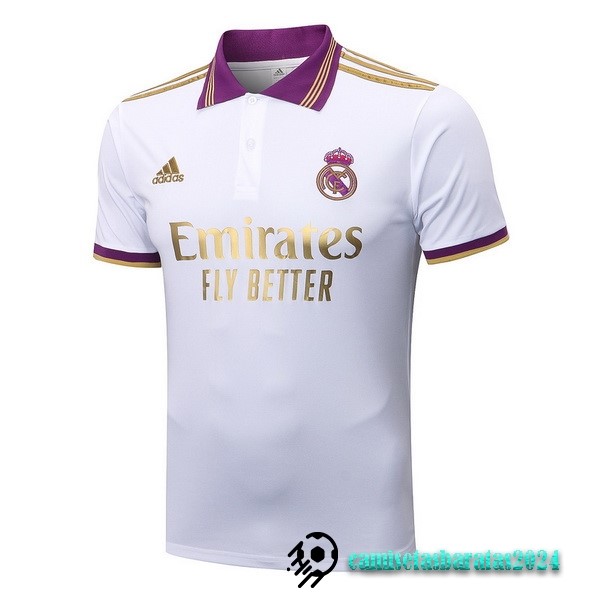 Replicas Polo Real Madrid 2022 2023 Blanco Purpura