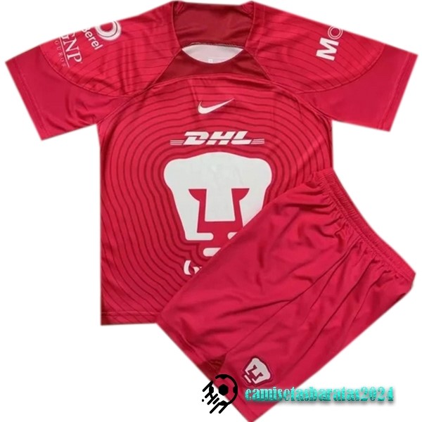 Replicas Portero Camiseta Conjunto De Hombre UNAM Pumas 2022 2023 Rojo