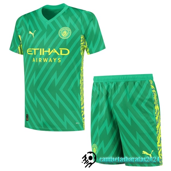 Replicas Portero Conjunto De Hombre Manchester City 2023 2024 Verde