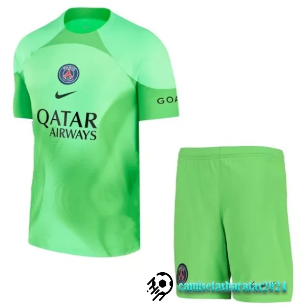 Replicas Portero Conjunto De Hombre Paris Saint Germain 2022 2023 Verde