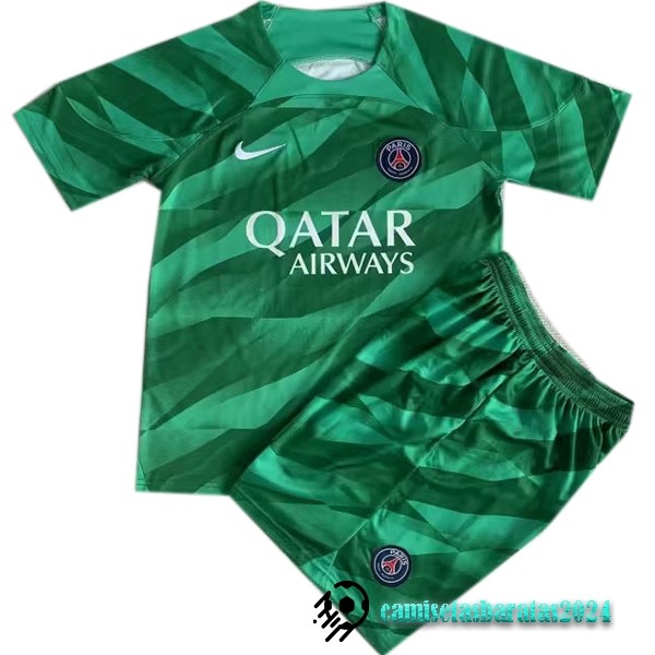 Replicas Portero Conjunto De Hombre Paris Saint Germain 2023 2024 Verde