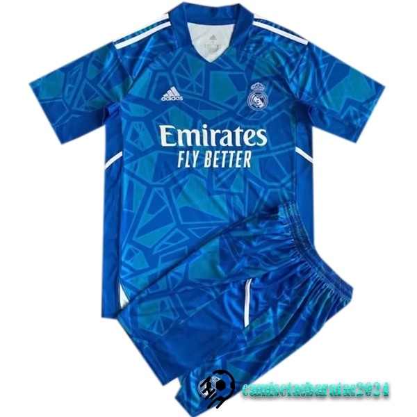 Replicas Portero Conjunto De Niños Real Madrid 2022 2023 Azul