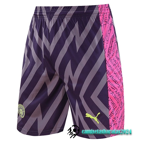 Replicas Portero Pantalones Manchester City 2023 2024 Purpura