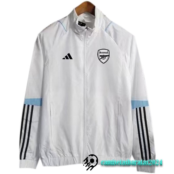 Replicas Rompevientos Arsenal 2023 2024 Blanco Azul