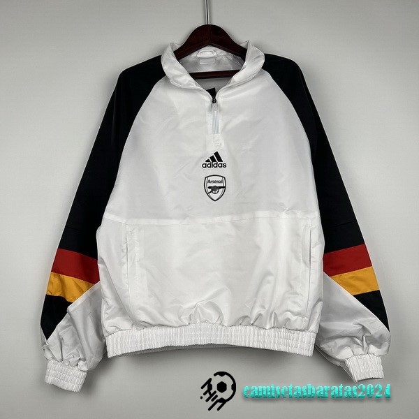 Replicas Rompevientos Arsenal 2023 2024 Blanco I Negro