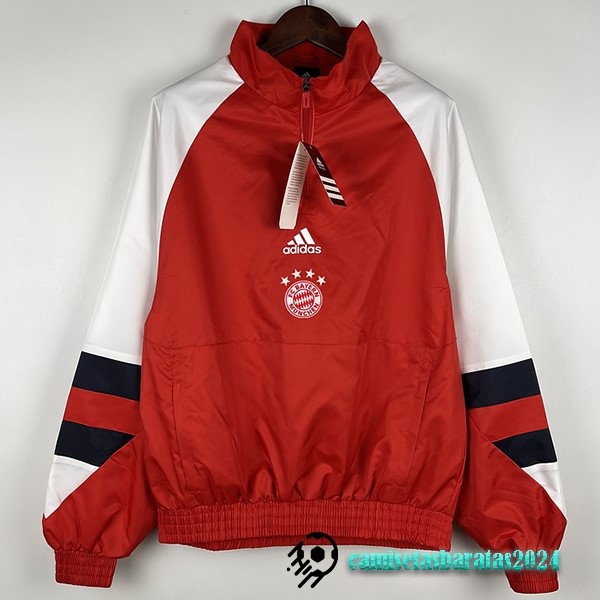 Replicas Rompevientos Bayern Múnich 2023 2024 Rojo Blanco