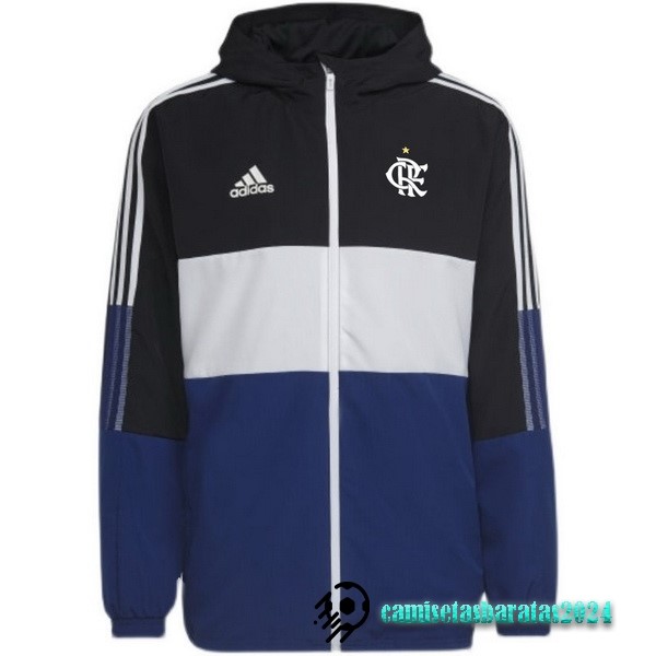 Replicas Rompevientos Flamengo 2022 2023 Negro Blanco Azul