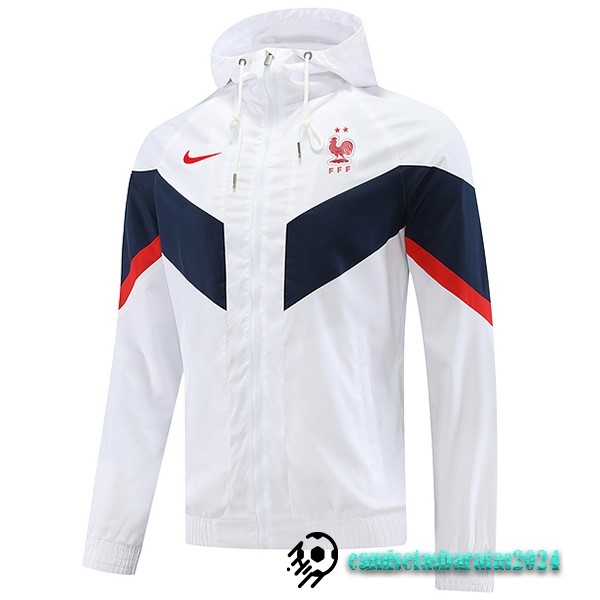 Replicas Rompevientos Francia 2022 Blanco Azul