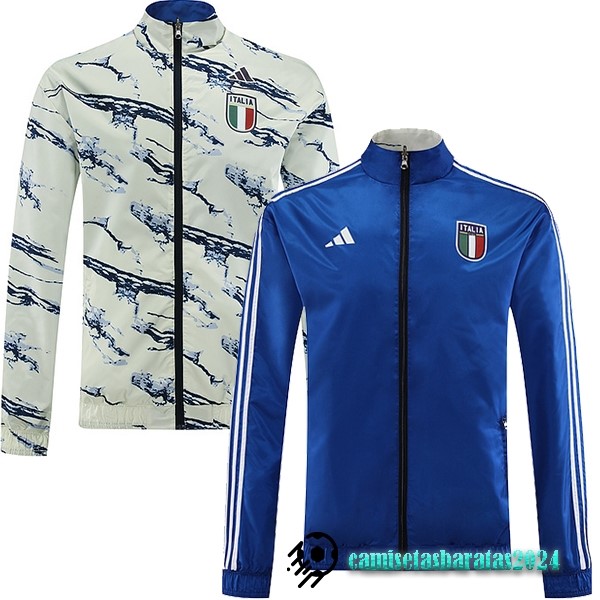 Replicas Rompevientos Italia 2023 Azul II Blanco