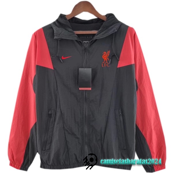 Replicas Rompevientos Liverpool 2022 2023 Negro Rojo