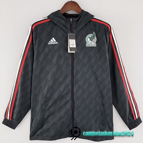 Replicas Rompevientos México 2022 Negro Rojo