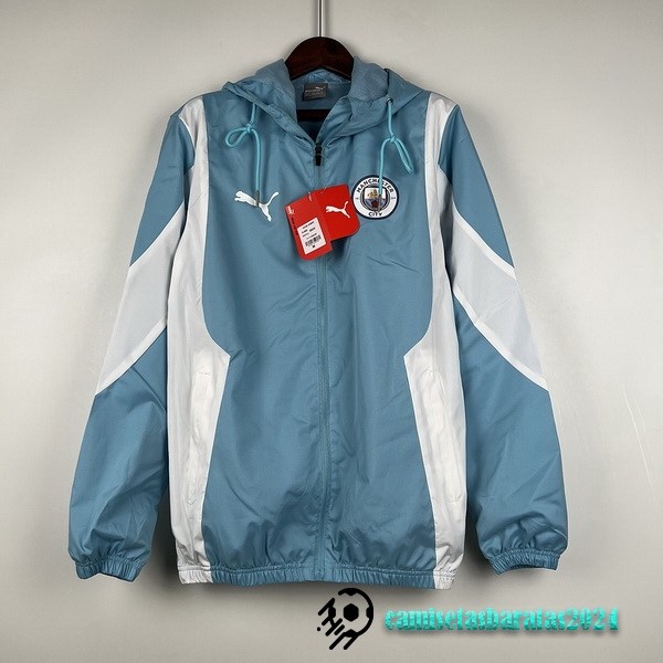 Replicas Rompevientos Manchester City 2023 2024 Azul Blanco