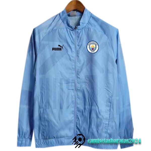 Replicas Rompevientos Manchester City 2023 2024 Azul Claro