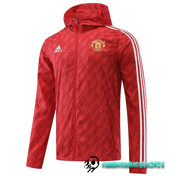 Replicas Rompevientos Manchester United 2022 2023 Rojo Blanco