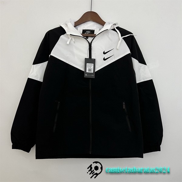 Replicas Rompevientos Nike 2023 2024 Negro I Blanco