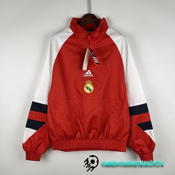 Replicas Rompevientos Real Madrid 2023 2024 Rojo Blanco Negro