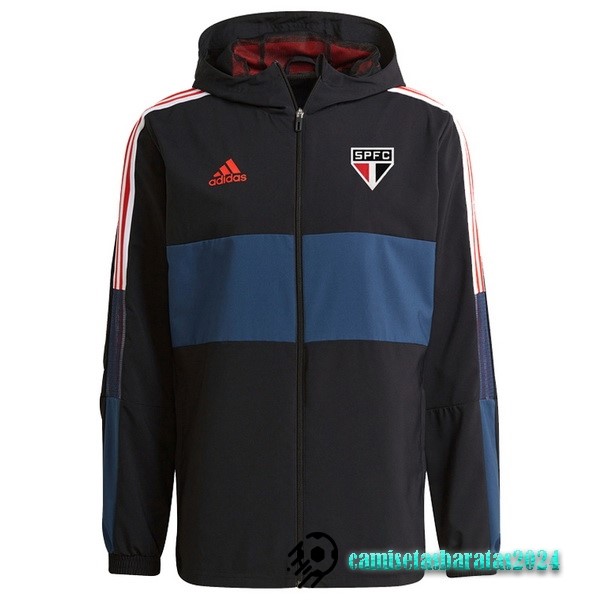 Replicas Rompevientos São Paulo 2022 2023 Negro Azul