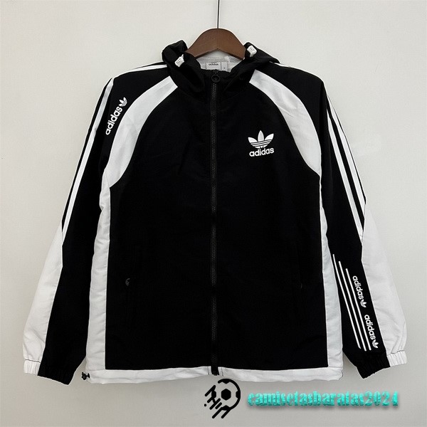 Replicas Rompevientos adidas 2023 Negro Blanco