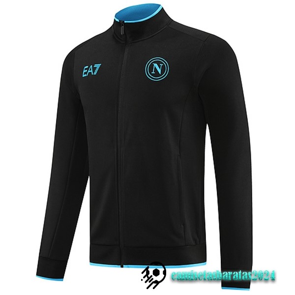 Replicas Ropa Deportiva Con Cremallera Larga Napoli 2023 2024 Negro