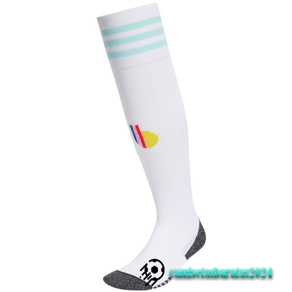 Replicas Segunda Calcetines Bélgica 2022 Blanco