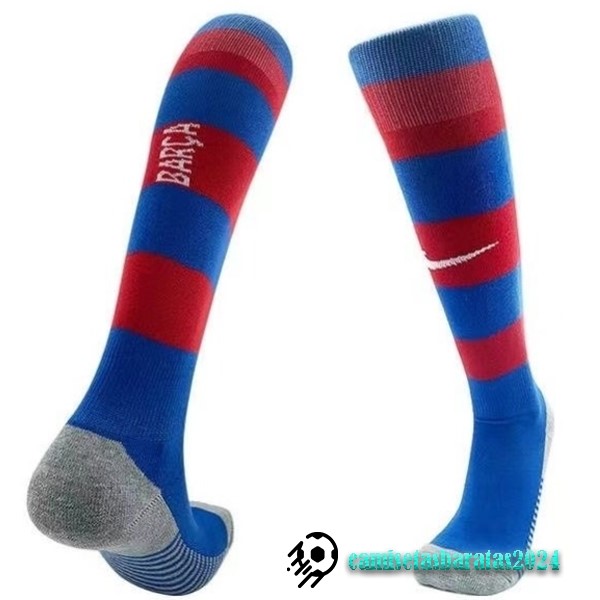 Replicas Segunda Calcetines Barcelona 2023 2024 Rojo Azul