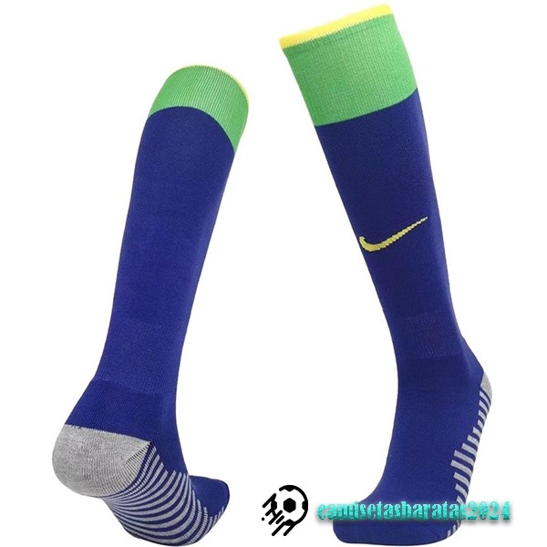 Replicas Segunda Calcetines Brasil 2022 Azul