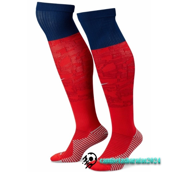 Replicas Segunda Calcetines Inglaterra 2022 Rojo Azul