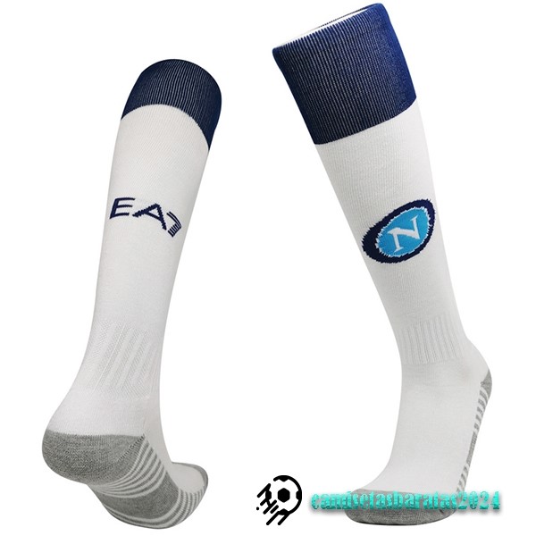 Replicas Segunda Calcetines Napoli 2022 2023 Blanco