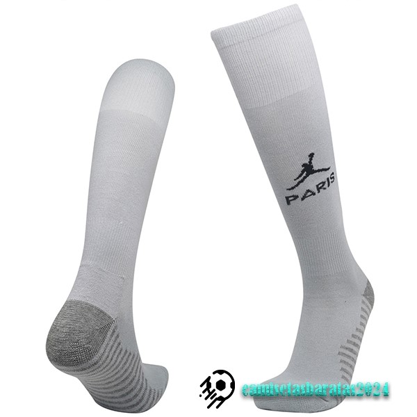 Replicas Segunda Calcetines Paris Saint Germain 2022 2023 Blanco