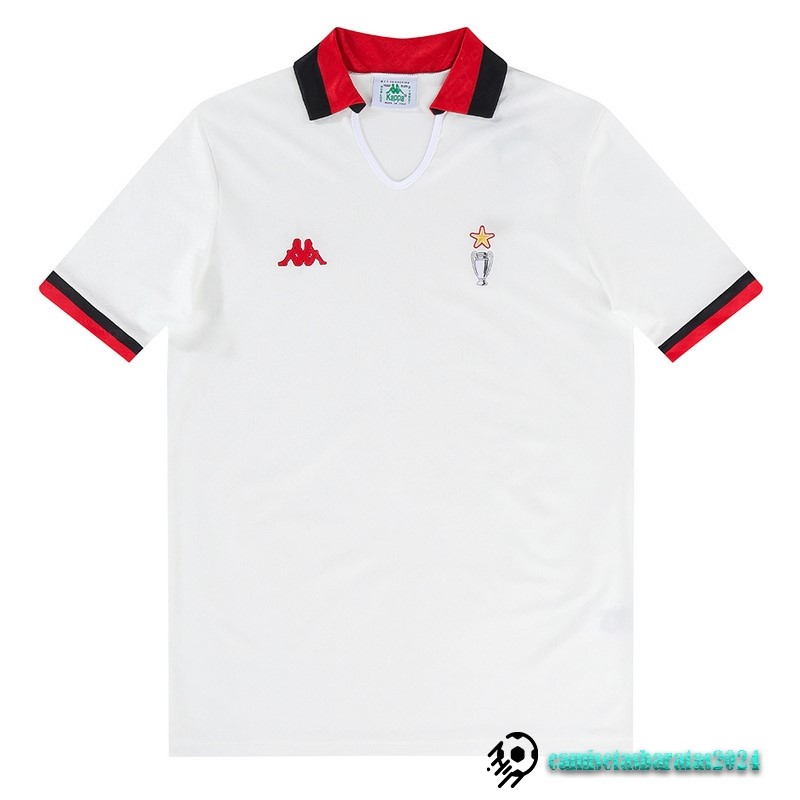 Replicas Segunda Camiseta AC Milan Retro 1989 1990 Blanco