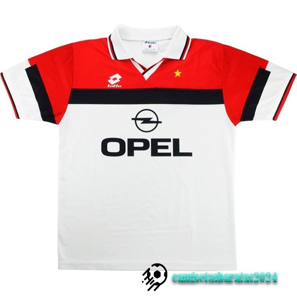 Replicas Segunda Camiseta AC Milan Retro 1994 1995 Blanco