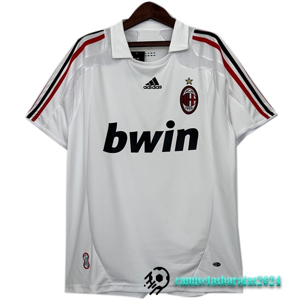 Replicas Segunda Camiseta AC Milan Retro 2007 2008 Blanco