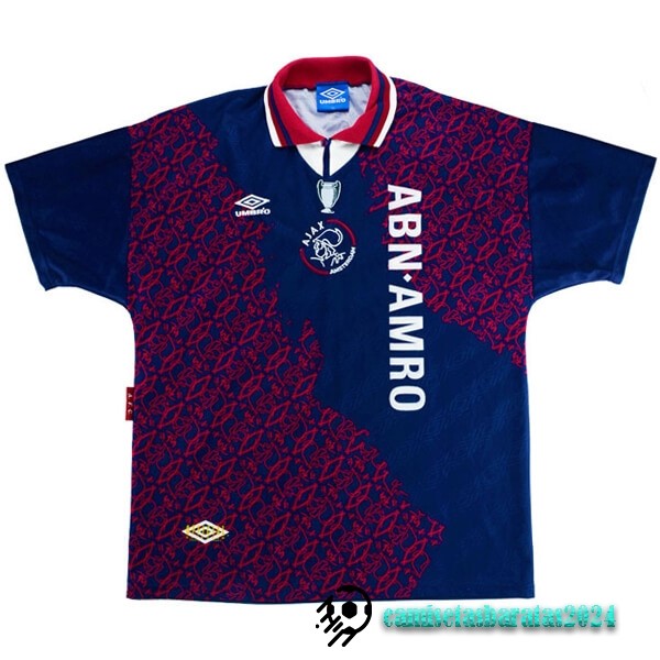 Replicas Segunda Camiseta Ajax Retro 1994 1995 Azul