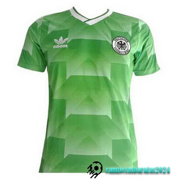 Replicas Segunda Camiseta Alemania Retro 1988 Verde