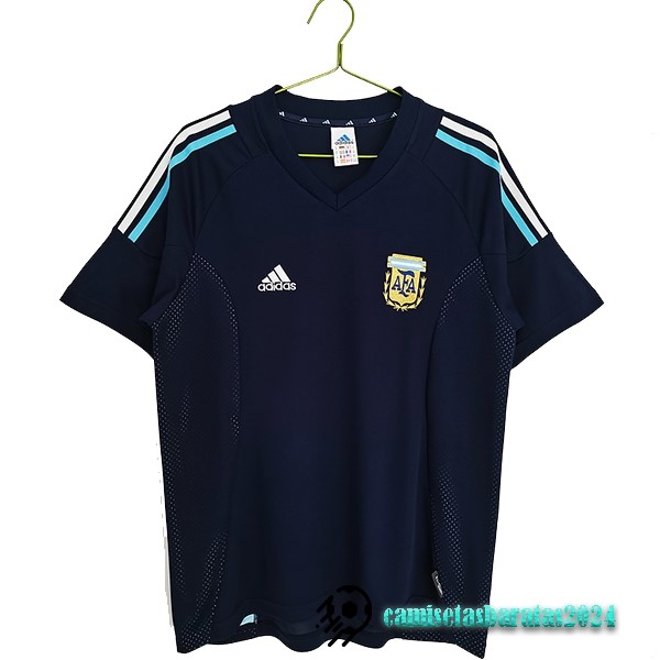 Replicas Segunda Camiseta Argentina Retro 2002 Azul