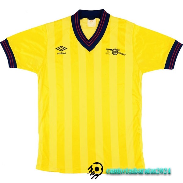 Replicas Segunda Camiseta Arsenal Retro 1983 1984 Amarillo