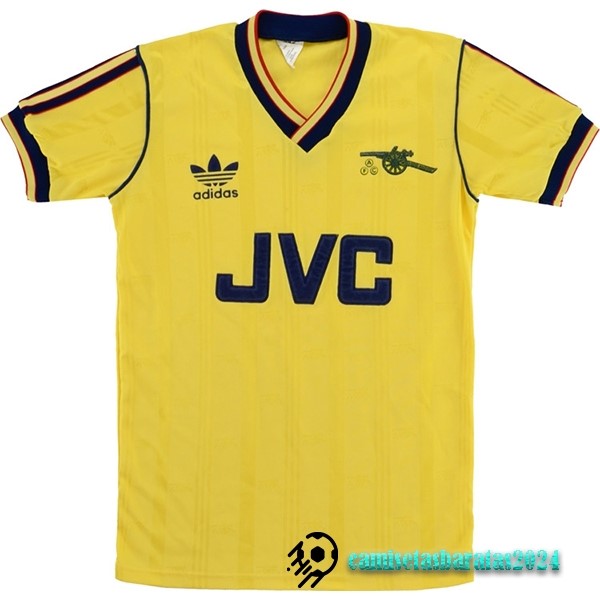 Replicas Segunda Camiseta Arsenal Retro 1986 1988 Amarillo