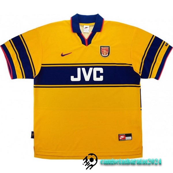 Replicas Segunda Camiseta Arsenal Retro 1997 1999 Amarillo