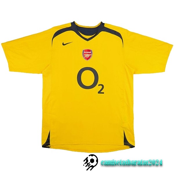 Replicas Segunda Camiseta Arsenal Retro 2005 2006 Amarillo