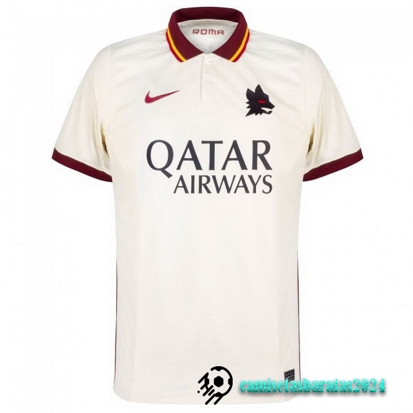 Replicas Segunda Camiseta As Roma Retro 2020 2021 Blanco