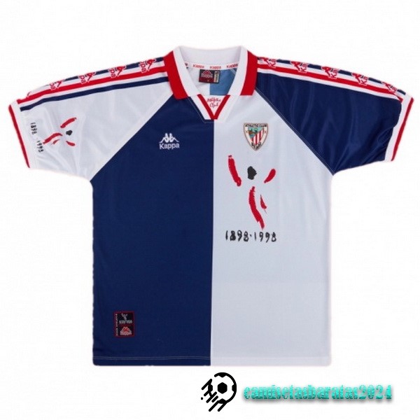 Replicas Segunda Camiseta Athletic Bilbao Retro 1997 1998 Blanco