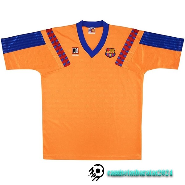 Replicas Segunda Camiseta Barcelona Retro 1991 1992 Naranja