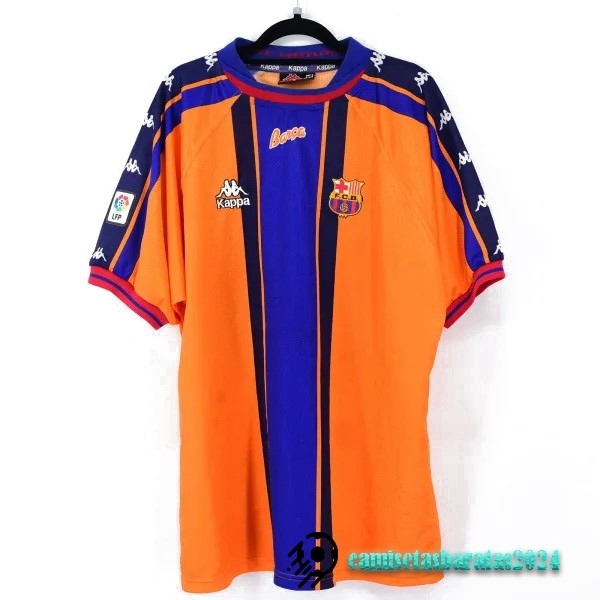 Replicas Segunda Camiseta Barcelona Retro 1997 1998 Naranja