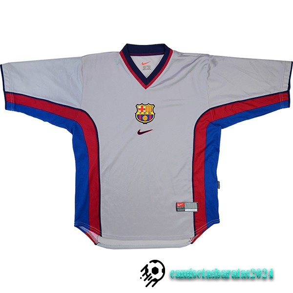 Replicas Segunda Camiseta Barcelona Retro 1998 2001 Gris