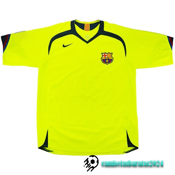 Replicas Segunda Camiseta Barcelona Retro 2005 2006 Amarillo