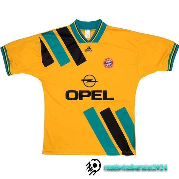 Replicas Segunda Camiseta Bayern Múnich Retro 1993 1995 Amarillo