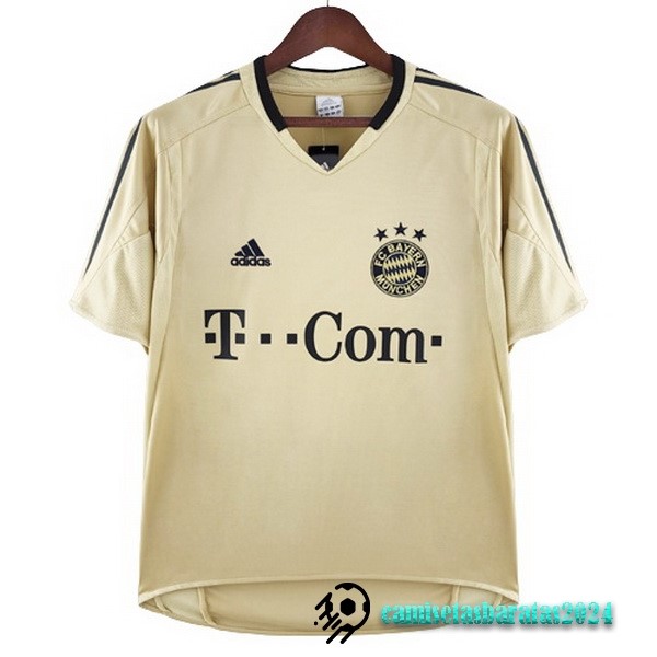 Replicas Segunda Camiseta Bayern Múnich Retro 2014 2015 Amarillo