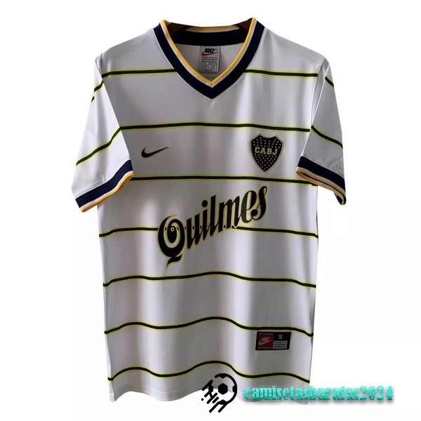 Replicas Segunda Camiseta Boca Juniors Retro 1999 Blanco