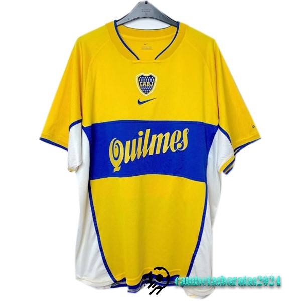 Replicas Segunda Camiseta Boca Juniors Retro 2001 2002 Amarillo